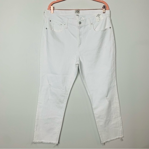 J.crew | NWT Slim boyfriend jean in white Size 32 - Picture 3 of 5